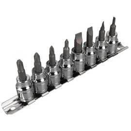 Performance Tool W38860 8 pc. 3/8" Dr. Screwdriver Bit Socket Set