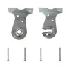 Kowibcl Roller Window Shades Outside Mount Brackets with Screws, 2