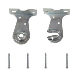 Kowibcl Roller Window Shades Outside Mount Brackets with Screws, 2 Pcs Heavy Duty Brackets for Roller Shades Large Size, Zinc