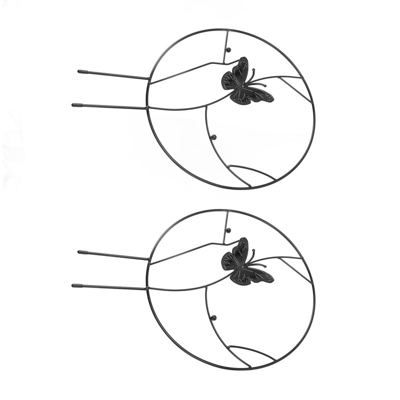 2PCS Flower Plant Support Stand Iron Climbing Frame for Home