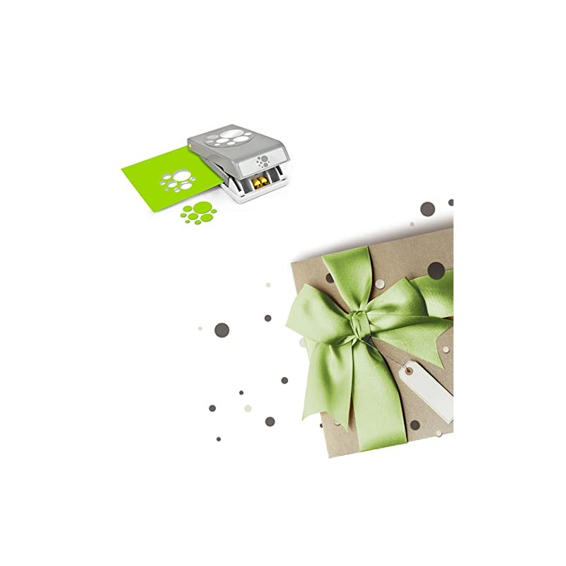 EK Success Large Punch-Confetti Dots, Other, Multicoloured, 3.81x8.25x15.87 cm