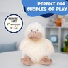 WISHPETS 10" Sitting Creamy Duck Stuffed Animal Plush Toy