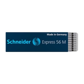 Schneider Express 56 Refill for Ballpoint Pen Indelible M Black with Stainless Steel Tip Pack of 20