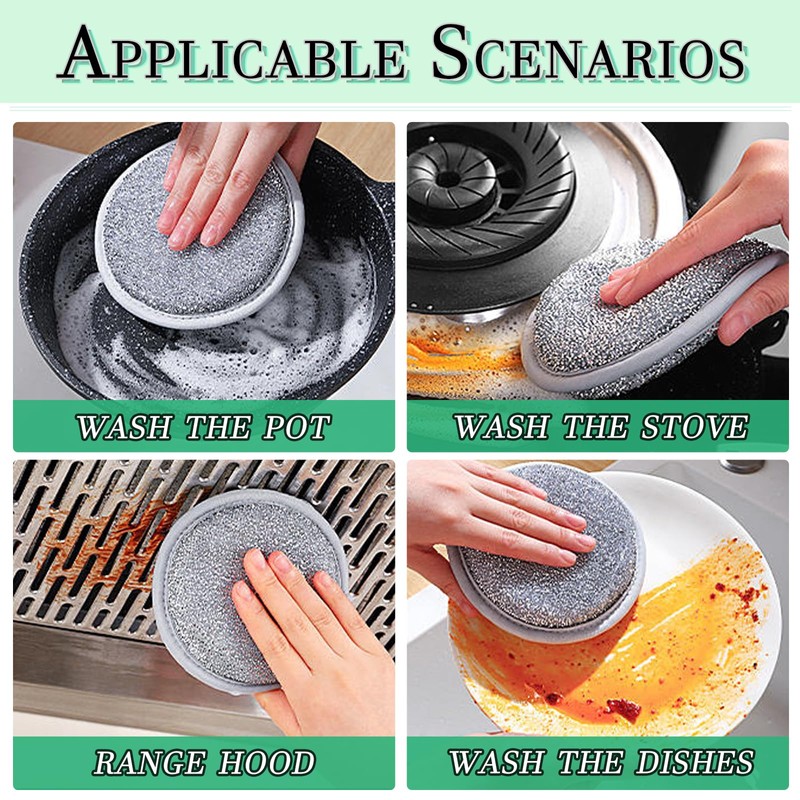 MAEXUS® Wire Tea Towel with Sponge, Pack of 5 Cleaning