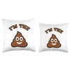 Novelty I'm the Poop Emoticon Throw Pillow