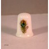 Collectible Thimble Peacock Feather