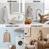 Yuanan 6 PCS Brushed Gold Towel Hook, 2 Inch Square