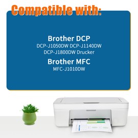 Jhaan LC421XL Cartridges Compatible with Brother LC421 XL Printer Cartridges with Brother MFC-J1010DW DCP-J1050DW DCP-J1140DW DCP-J1800DW Printers (LC421 Black, LC421 Cyan, LC421 Magenta, LC421