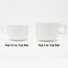 HUJI Stack-able Porcelain 3.2 OZ Espresso Turkish Coffee Cups and