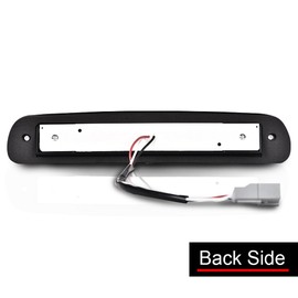 CROSSDESIGN LED 3rd Brake Light Compatible with Ford F250 F350 F450 F550 Super Duty 1999-2016, Fit Ford Ranger 1993-2011,Smoky Lens Black Housing CC3Z13A613B