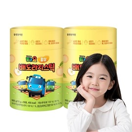 Dongwon Cheonjiin Little Bus Tayo Red Ginseng Pear Bellflower Stick (10g 50 packs, 50 days worth) x 246666x2 / 동원 천지인 꼬마버스 타요 홍삼 배도라지 스틱(10g 50포 50일분) x 246666x2