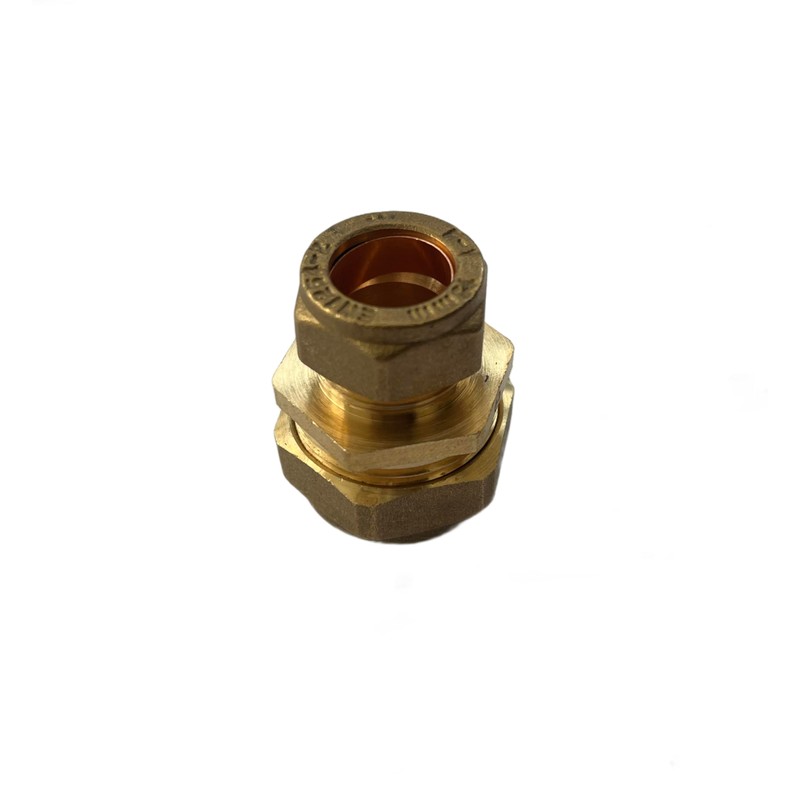 WRAS 22mm to 15mm Reducer - Brass Compression Reducing Connector,