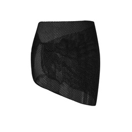 ZAFUL Sarong Coverups for Women Beach Vacation Starfish See Thru Tie Side Bathing Suit Cover Up Mini Skirt (11-Apricot, One Size)