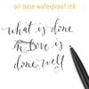 Unibene 6 Pack Black & Gold Click Ballpoint Pens -1.0mm
