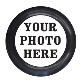 Custom Photo or Company Logo Ultimate Frisbee Disc - 175g, Black