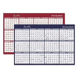 At-A-Glance A152 Reversible Horizontal Erasable Wall Planner 48 x 32 2019