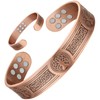 Jeracol Copper Bracelet Men and Women, 18 Ultra Strong Magnets
