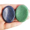 Lovionus89 Lapis Lazuli and Green Aventurine Thumb Worry Stone, Stress