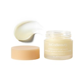 MCoBeauty - Double Duty Lip Mask - Contains Coconut Oil and Vitamin E Lip Balm for Day or Overnight Mask - Vanilla Scent - Skin Care and Makeup Accessories - Holiday Essentials - 15g