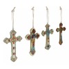 Rustic Western Native Indian Christian Crosses Set of 4 Christmas