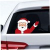 Christmas Wiper Car Sticker Cute Santa Claus Waving Windshield Wiper