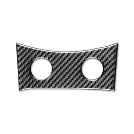 NVCNX Real Carbon Fiber Compatible with Infiniti G37 G25 Q60 Q40 X S 2011-2015 2012 2013 2014 Sedan Coupe Car Accessories Interior Trim Center Console Seat Heating Button Cover Black - B
