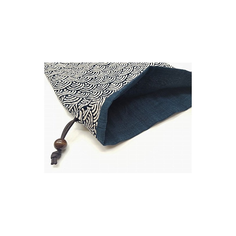 Handmade Workshop FUJITA (Handcraft Fujita) Drawstring Bag, Lined, Japanese Pattern,