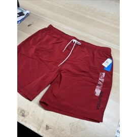 Nautica Mens 8" Deck Trunk Swim TR7402 Size 3XL Red