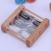 Light Brown Creative Wooden Sand Glass Hourglass Timer Clock Home