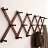 SKOLOO Hat Rack for Wall with 17 Hooks, Solid Wooden,