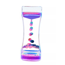 FixtureDisplays Fun Classic Fidget Sensory Toy Liquid Oil Bubbler Motion Timer Hourglass Autism`