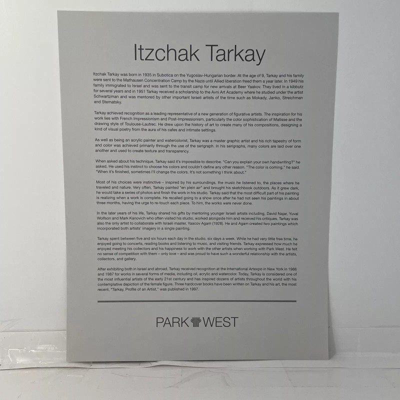 Itzchak Tarkay Seriolithograp