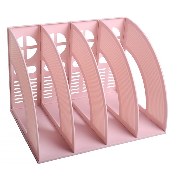 Elezeal A4 File Holder Magazine File Folder Desk Organizer, Compartments