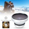 Silver Strong Applicability 37mm 0.25X Super Fisheye Additional Lens for