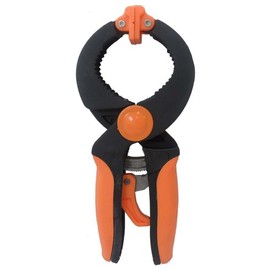 GRIPPICLAMP 8" (20.3 cm) Ratchet Spring Clamp | Sturdy Plastic Construction | 8" (20.3 cm) Reach | Pivoting Textured Heads | Quick Release "Trigger" | Ideal for Woodworking, Metalworking, DIY Projects