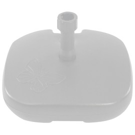 Camelot White Papillon - Quadratischer weißer Schirmständer