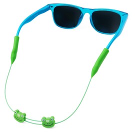Pilotfish Kids Glasses Strap No Tail Adjustable Sunglasses Strap for Boys Girls Frog All