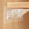 SWONVI 9 PCS Large Self Adhesive Shelf Support, Punch Free