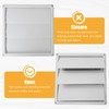 lingsee 6" Dryer Vent Cover for Exterior Wall Vent Hood