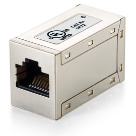 E-Quip equip Cat. 6 a RJ-45 RJ-45 RJ-45 Metallic Cable Adapter Adaptor For Cable (RJ-45, RJ-45, Metallic)