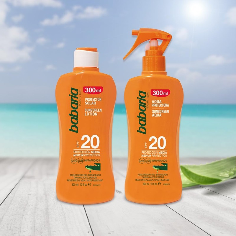 BABARIA Babaria Leche Aloe F20 300ml for Daily Use