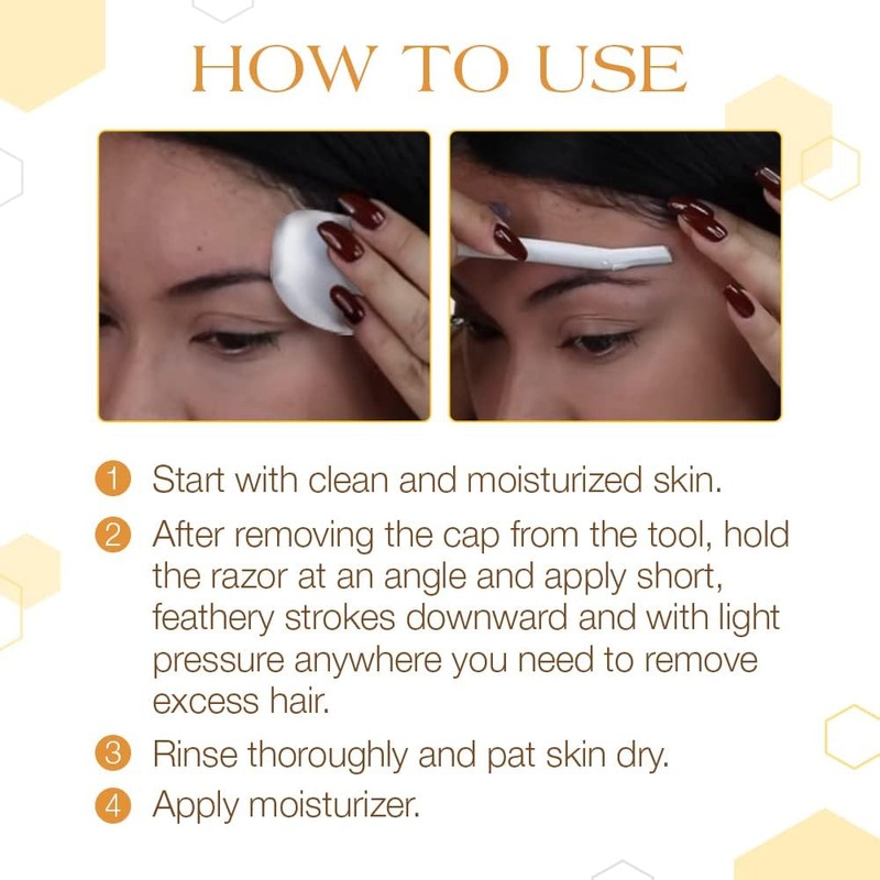 GiGi Navajas para Delinear Vello Facial Rostro y Cejas 4