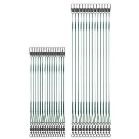 30 Stainless Steel high-Strength Fishing line Guide rods with Swivel Buckles, Used to Connect Fishing Gear, Bait, and Bait Hooks (5.8/7.9/9.7 inches)