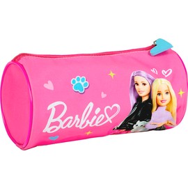 PERLETTI Pink Pencil Case Little Girls - Children's Case Pink for School Nursery Ballpoint Pen Coloured Pencils - Pencil Case Toddler with Dolls Zip - 21 x 10 x 10 cm, pink, pencil case