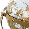 Globo Terraceo 23562 Blanco C/Pie Metal Dorado 19 x 16