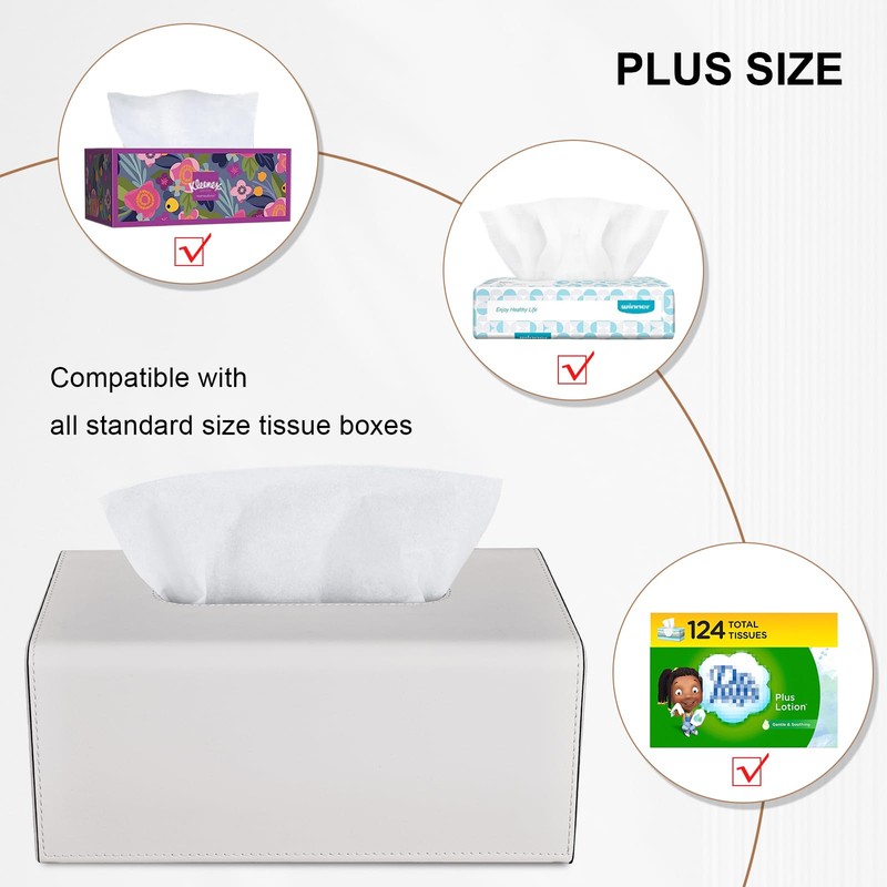 KINGFOM PU Leather Tissue Box Tissue Box Tissue Box for