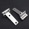 Micro Traders 2Pcs T Type Container Hinges High Polished Solid