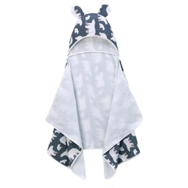 Baby Bath Towel Hooded 100% Cotton Super Soft and Absorbent Large Size 70 x 140 cm Baby Essentials Bath Towel for Newborns, Toddlers, Boys and Girls