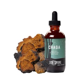 North Spore Chaga Mushroom Tincture | Energy & Wellness Boosting Supplement Drops | Adaptogenic Superfood | Dual Extract Organic Blend, 100% Fruiting Bodies | Non-GMO, Vegan - 2oz