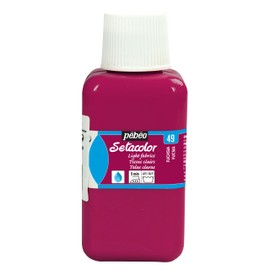 Pebeo Setacolor Light Fabrics Paint 250-Milliliter, Fuchsia